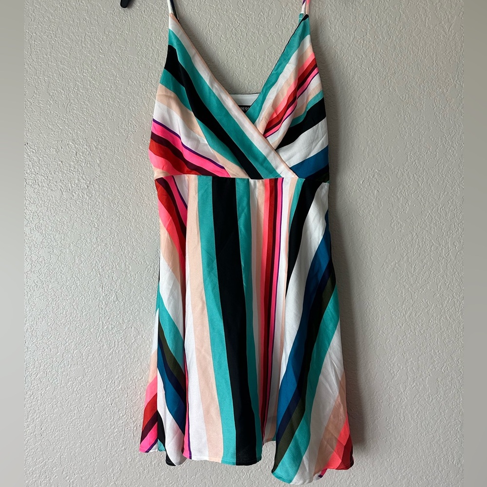 Express Striped Colorful Dress